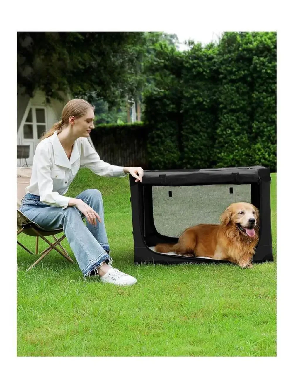 Collapsible Travel Pet Crate 24